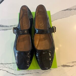 Sam Edelman Glossy Black Mary Jane Heels